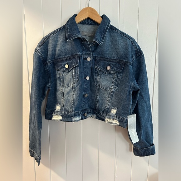 NWT Bagatelle Cropped Jean Jacket - Picture 6 of 6